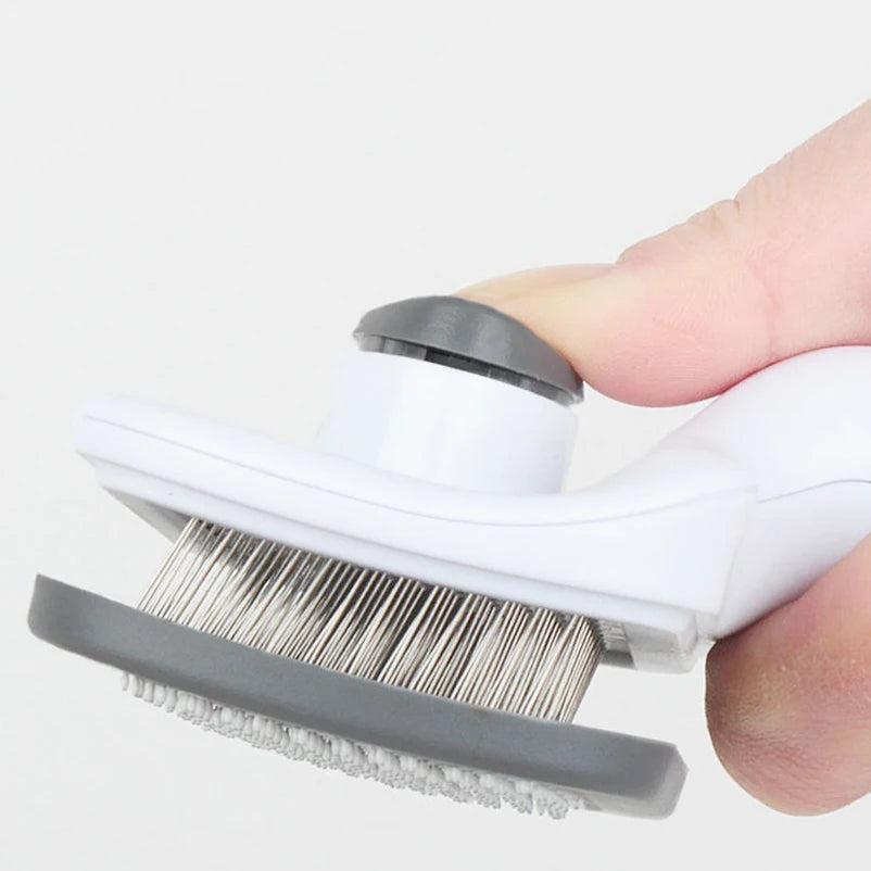 Self-Cleaning Pet Brush - Ultimate Grooming Tool for Cats and Dogs, Effortlessly Removes Shedding Hair