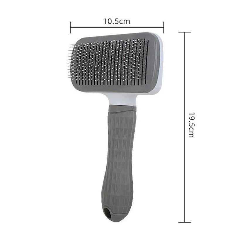 Self-Cleaning Pet Brush - Ultimate Grooming Tool for Cats and Dogs, Effortlessly Removes Shedding Hair