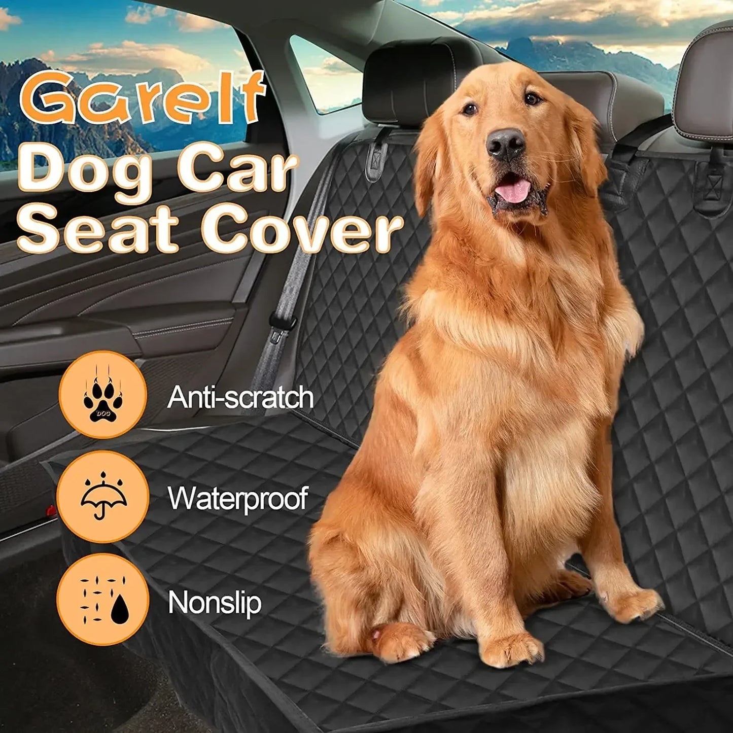 Ultimate Waterproof Dog Car Seat Cover