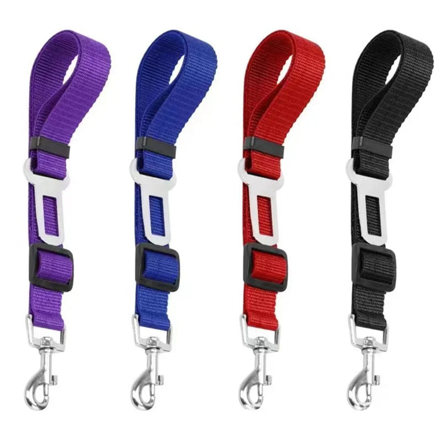Adjustable Universal Pet Car Seat Belt for Dogs & Cats - Ensure Safety on Your Travels!
