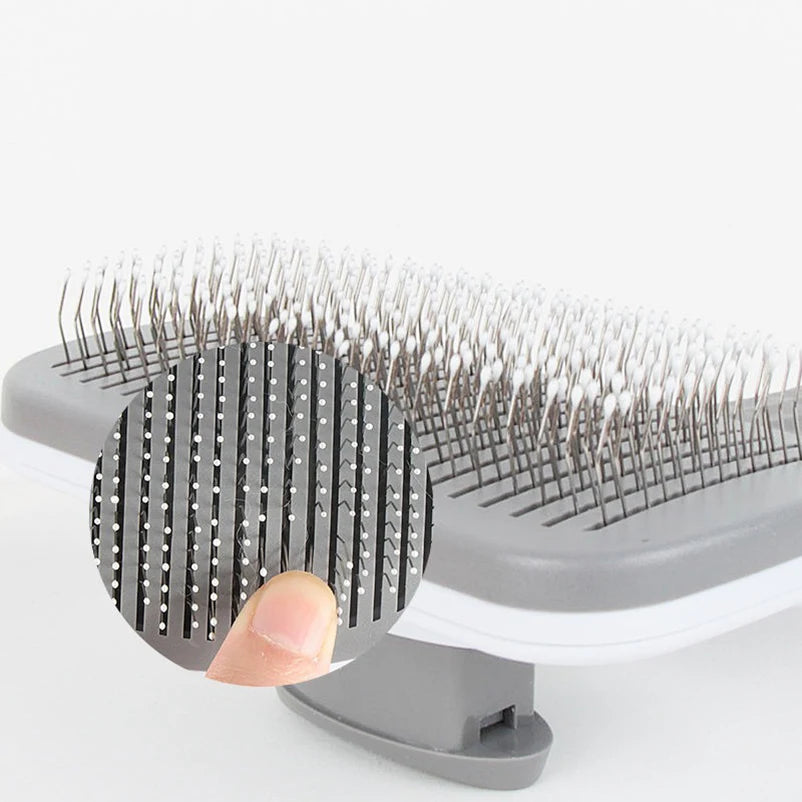 Self-Cleaning Pet Brush - Ultimate Grooming Tool for Cats and Dogs, Effortlessly Removes Shedding Hair