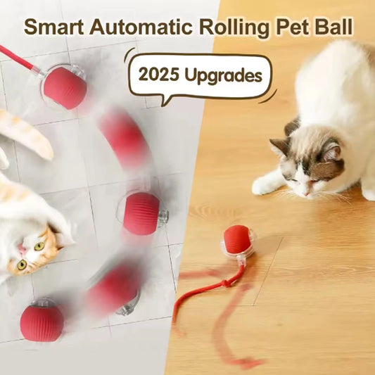 Engaging Electric Rolling Cat Balls - Ultimate Smart Toys for Endless Kitten Fun!