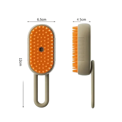 3-in-1 Electric Steam Brush & Comb for Cats and Dogs - Massage, De-shed, and Refresh with Spray功能