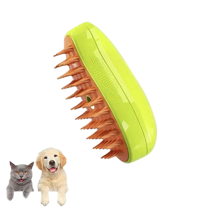 3-in-1 Electric Steam Brush & Comb for Cats and Dogs - Massage, De-shed, and Refresh with Spray功能